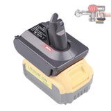 JJXNDO DW20V6 Adapter - Compatible with Dyson V6 Series Vacuum Cleaners and for DeWalt 20V Lithium Battery JJXNDO
