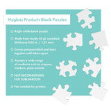 4 Blank Jigsaw Puzzles with Envelopes – 10 x 16 Inch, 96 Pieces Each – Hygloss DYI party invites, Perfect for Decorating, Kids' Activities, Arts & Crafts or Party Favors - Puzzle to Draw On for Crafts Hygloss