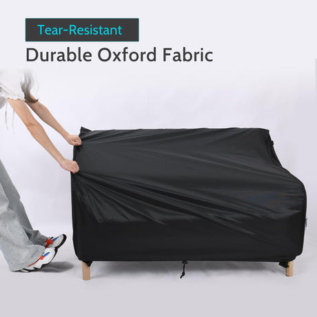 VARIETYFACE Patio Furniture Covers Waterproof,79Wx37Dx35H inches,3-Seater Outdoor Sofa Covers Sunproof,Durable Lawn Furniture Covers, Black VARIETYFACE