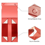 Christmas Gift Boxes with Lids, 9x7x3.5 Inches Luxury Xmas Eve Gift Box, Collapsible Red Gift Boxes with Magnetic Closure for Presents Wrapping Gifts CHARMGIFTBOX