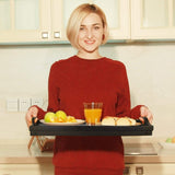 Bed Tray Table with Folding Legs Wooden Serving Breakfast in Bed or Use As a,Platter Tray,TV Table Laptop Computer Tray Snack Tray Large Size Artmeer