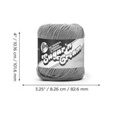 Lily Sugar N Cream Cones Warm Brown Yarn - 1 Pack of 400g/14oz - 100% Cotton - #4 Worsted (Medium) - 674 Yards - Knitting/Crochet Lily