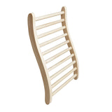 Xmatch Sauna Backrest Infrared Natural Wooden Hemlock, S-Shape Support, 17"(W) x 20.5"(H) Xmatch
