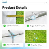 Quictent 16x32ft Party Tent Heavy Duty Outdoor Gazebo White Wedding Tent Canopy Event Shelter Carport with Removable Sidewalls & 4 Carry Bags Quictent