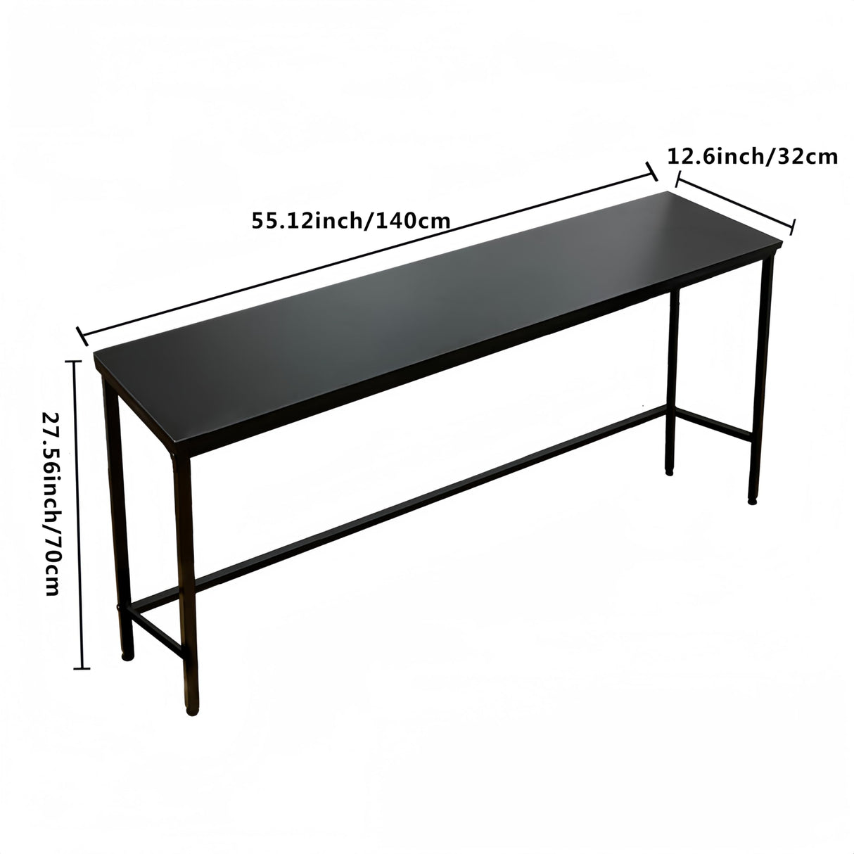 Asifom 55inch Narrow Console Table, Small Entryway Table, Thin Sofa Table, 55" Long Behind Couch Table, Coffee Side Table, Thin Tall Side Table for Hallway, Bedroom, Living Room, Foyer, Kitchen Asifom