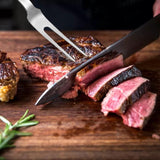 Begatter Meat Forks, Two Prong Large Forks for Cooking Kitchen Carving Serving BBQ Grilling, Stainless Steel, 13.3 Inch Long, 2 PCS Begatter