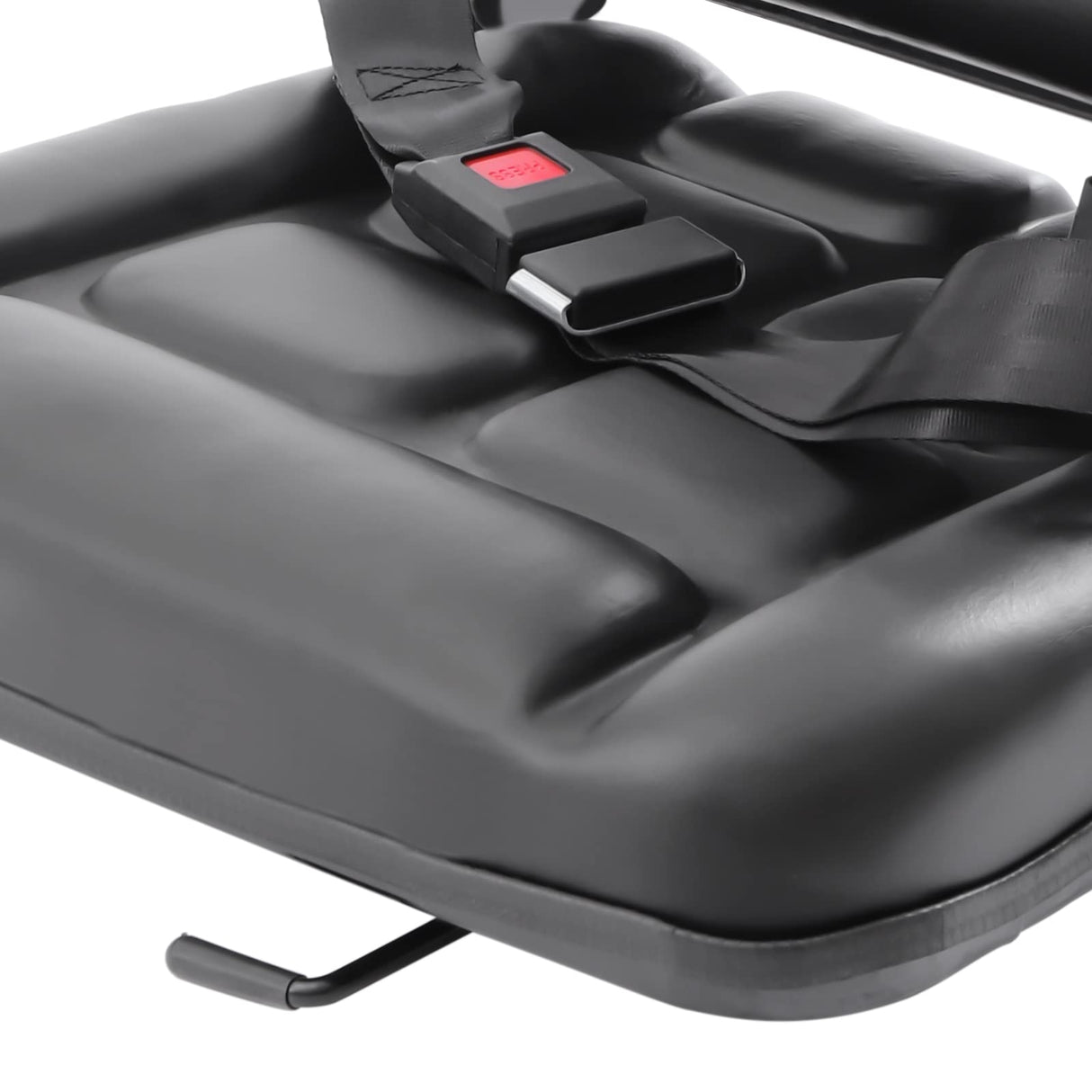 20" Universal Tractor Seat with Seatbelt, 175° Adjustable PVC Fordable Forklift Seat Replacement GDAE10 Excavator, Skid Loader, Backhoe Dozer Telehandler, Lawn Mower Waterproof GDAE10