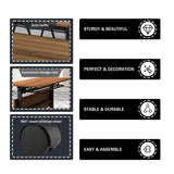 Folding Conference Table,Foldable Office Conference Room Tables,Rolling Meeting Seminar Tables with Casters,Flip Top Mobile Training Table,Business Training Seminar Table for Office Meeting (62.9in) LKATOR