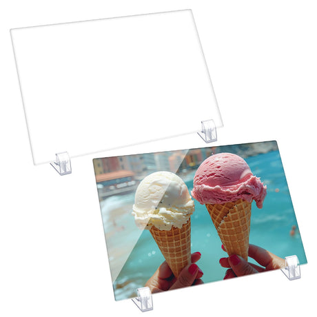 Aulsetch Sublimation Acrylic Blanks Photo Plaque 2 Pack 5.9X7.8 Inch Aulsetch