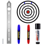 Axe Throwing Target Template Stainless Steel Target Template Stencil Comes with 3 Markers Axe Throwing Target Board Stencil Axe Throwing Set for Drawing Target Template, 20 x 2 Inches (Simple) Epakh