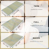 MustMat Tatami Mat Japanese Futon Mattress Portable Tatami Mattress Foldable Bed Frame Rush Grass (Twin XL) MustMat