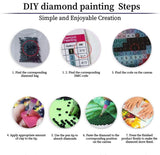 Egypt 5D Diamond Painting Kits for Adults 20x48in, Egyptian Murals Diamond Art Kits for Adults, DIY Full Drill Round Diamond Art Paintings Mosaic Kits for Adult Crafts for Wall Room Decor Gifts Z-293 Wohoaqig