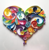 MerainMe Love Heart Paper Quilling Kit Paper Quilling Craft Great for DIY Learning Class, Home Decoration, Birthday Gift. It's Suitable for Children and Craftsmen. MerainMe
