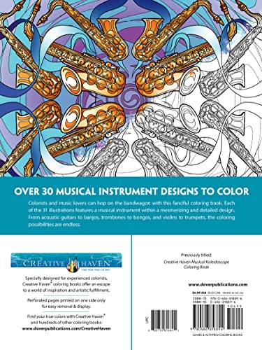 Creative Haven Musical Mandalas Coloring Book (Adult Coloring Books: Mandalas)