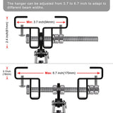 Dolibest Heavy Bag Mount, Punching Bag Hanger, I Beam Hanger, Heavy Bag Hanger for Punching Bag Accessories, Punching Bag Bracket, Beam Hanger with Swivel Hook, Ceiling Mount for Boxing Bag Dolibest