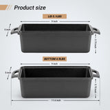 Northriver Casting 2 in 1 Cast Iron Bread Pan with Lid, Loaf Pans 2 Piece Set for Baking Homemade Meatloaf, 9×5 Inch Northriver Casting