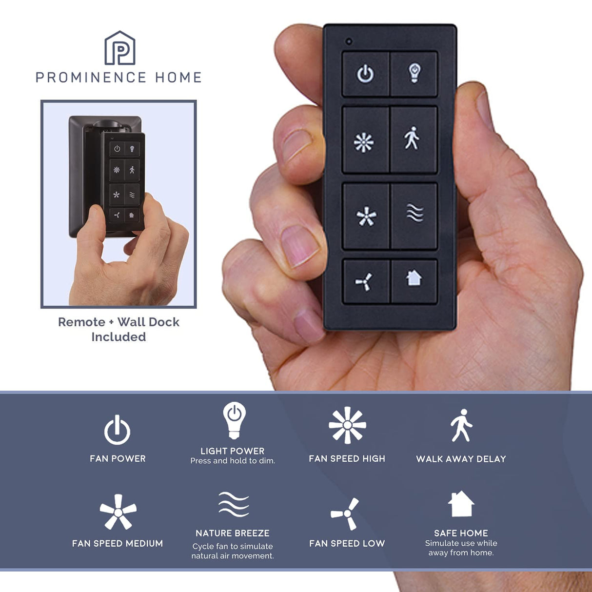 Prominence Home Lincoln Woods, 52 Inch Industrial Style LED Ceiling Fan with Light, Remote Control, Three Mounting Options, 5 Dual Finish Blades, Reversible Motor - 50745-01 (Bronze) Prominence Home