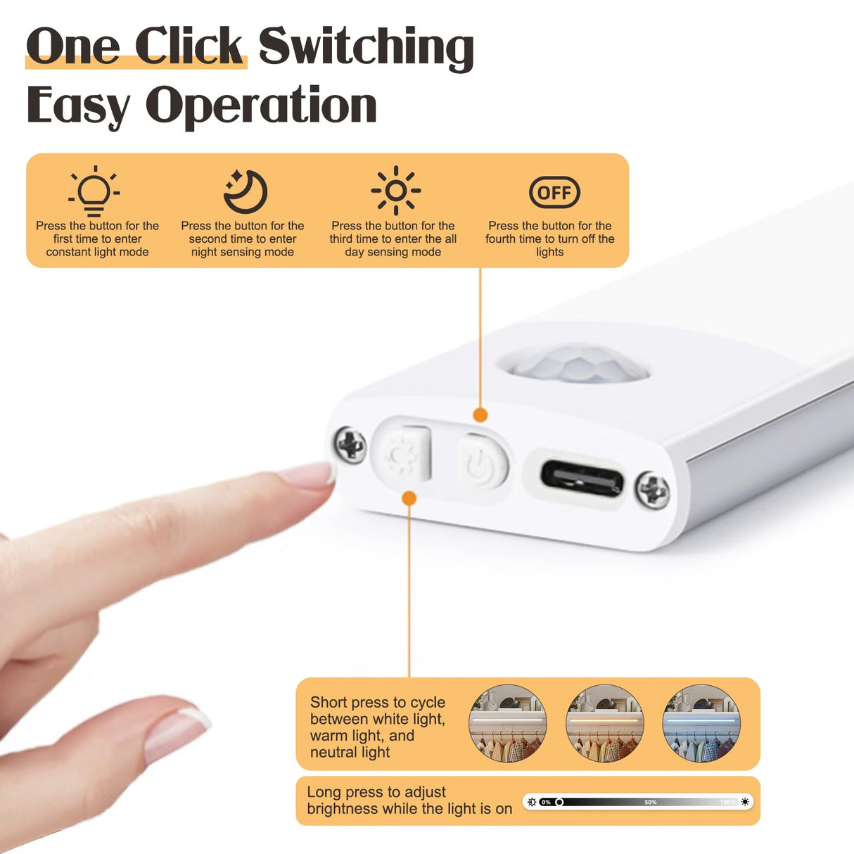 71" Tall Farmhouse 2 Doors Armoire Wardrobe Closet with 2 Drawers and LED, Wooden Armoire Storage Cabinet, Freestanding Closet Wardrobe Cabinet for Bedroom with Hanging Rod, Adjustable shelve(White) SDMY