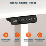 FitStand Dual Motor Standing Desk, Large Stand Up Desk, 79x31 Inches Electric Sit Stand Desk, 4 Memory Preset Adjustable Height Desk Home Office Desks(White) FitStand