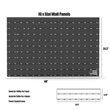 SORQINOTER Gun Racks for Wall, Heavy-Duty Aluminium Slatwall Panels Gun Wall Mount Storage, 10 Pieces Panels SORQINOTER
