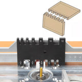 KETIPED Aluminium Router Table Insert Plate,Woodworking Benches Router Flip Plate with Miter Gauge Guide,Fence Sliding Brackets,Tenon Ruler,MG-053SV KETIPED