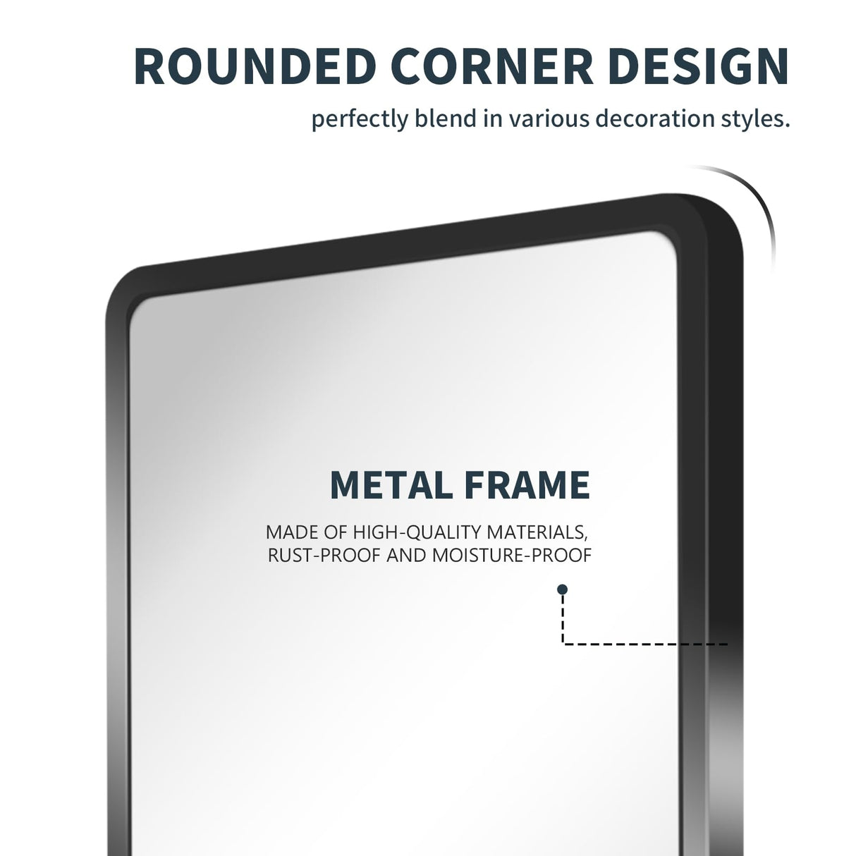 Habison Bathroom Medicine Cabinet with Mirror, 20x30 inch Metal Black Recessed Medicine Cabinet with 3 Adjustable Metal Shelves, Rounded Rectangle Storage Cabinet Habison