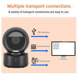 NetumScan Automatic Omnidirectional Desktop Barcode Scanner, Hands-Free USB Wired QR Barcode Reader, 1D 2D Bar Code Image Sensing for Warehouse, Supermarket, Retail Store, Bookstore Pos System NetumScan