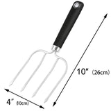 Turkey Lifter Forks Set of 2 Stainless Steel Turkey Lifters with Non-Slip Handle Turkey and Poultry Lifters Turkey Claws Carving Fork KAYCROWN