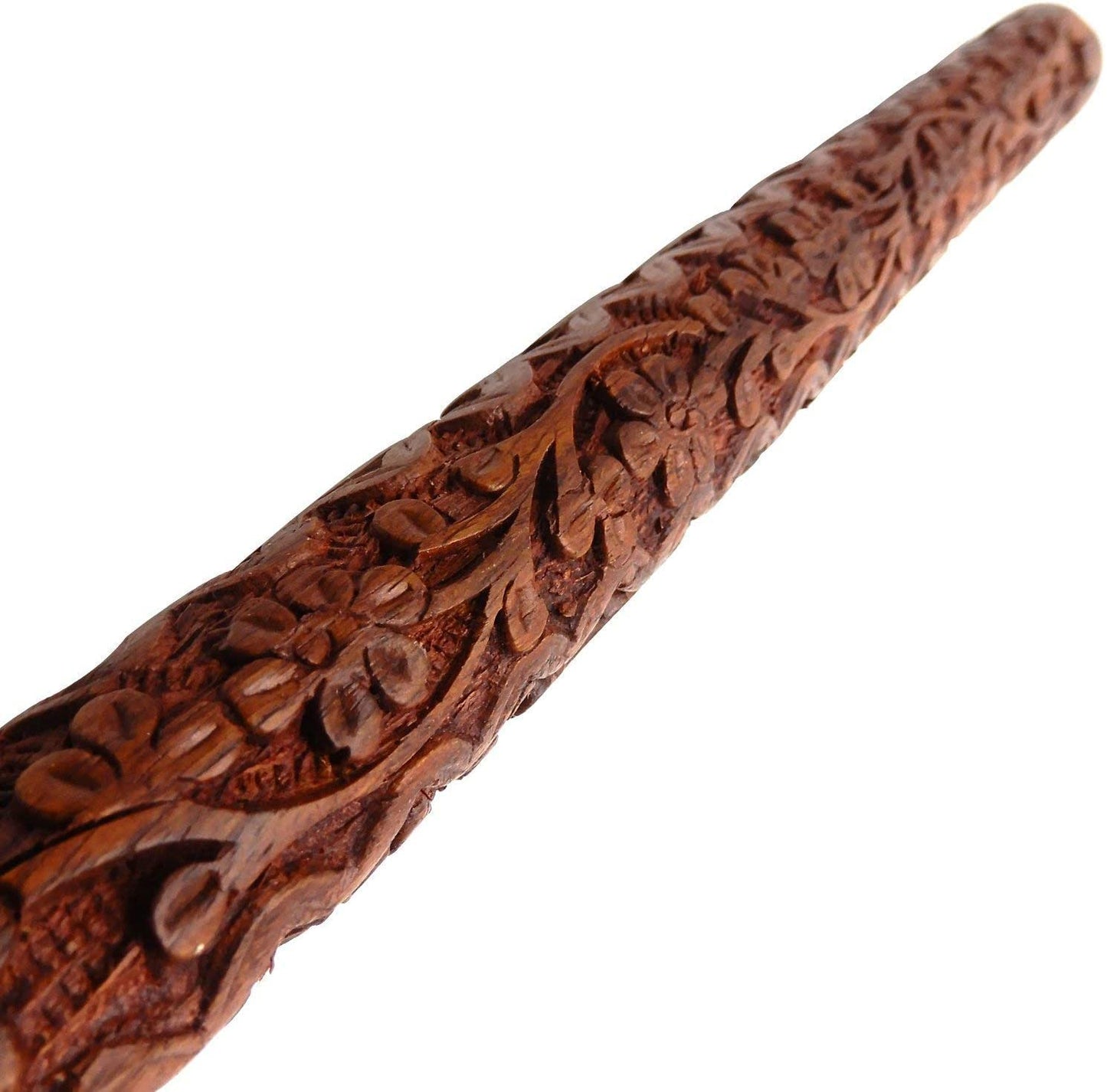 Zifron Wood Store Wooden Handmade Inspire Lord Krishna Traditional Flute Baansuri with Handcrafted flower Design Indian Musical instrument Bansuri Flutes - WoodArtSupply