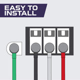 Iron Forge Cable 4 Prong Dryer Cord 10 ft, 10/4 NEMA 14-30 Plug 30 Amp for Dryer & EV with Ring Terminals, 10 Gauge Appliance Power Cord 4 Prong 125V/250V - ETL Certified IRON FORGE CABLE