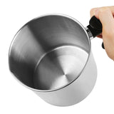 Teqooza Stainless Steel Candle Making Pouring Pot,2 Pounds Capacity Cup,Double Boiler Wax Melting Pot,Dripless Pouring Spout & Heat-Resisting Handle, Silver Teqooza
