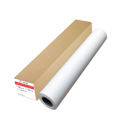 A-SUB Sublimation Paper Roll 105gsm 13 Inch x 110 Feet Quick Drying Compatible with Inkjet Printer