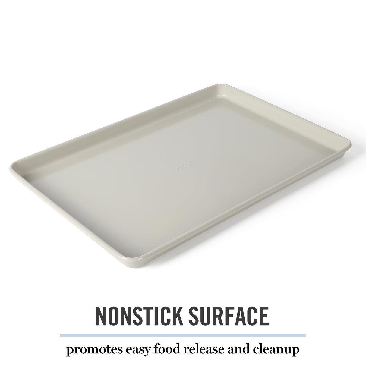 Martha Stewart Gallen 13 x 9 Inch Nonstick Carbon Steel Cookie Sheet - Cool Grey Martha Stewart