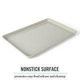 Martha Stewart Gallen 13 x 9 Inch Nonstick Carbon Steel Cookie Sheet - Cool Grey Martha Stewart