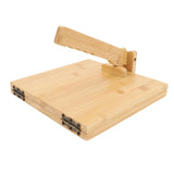 Asixxsix Wooden Tortilla Press Maker, 10 Inch Dough Press Machine with Rolling Pin and 50Pcs Parchment Paper, Manual Corn Tortilla Maker for Homemade Mexican Tortillera, Taco, Roti Asixxsix