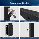 Gyykzz Side Mount Cable Railing Post 36" (Post Body 44"), Level Drilled Space-Saving Rail Post with 11 Holes, Stainless Steel Fascia Mount Cable Railing Kit System, Black Indoor Outdoor Deck Post Gyykzz