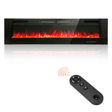 MAISON ARTS 72" Electric Fireplace Indoor Wall Mounted & Recessed Fireplace Heater with Remote Control & Touch Screen,8hrs Timer, Adjustable Flame & Bed Colors and Speed for Bedroom Living Room,1500W MAISON ARTS