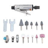 16 Pcs Air Die Grinder Kit 1/4" 1/8" Pneumatic Rotary Grinding Tool Air Grinder Polishing Engraving Tool Set with Grinding Heads and Spanner Accessories 25000RPM Keenso