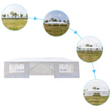 ACLULION 10x30 Tents for Parties, Large Party Tent, Outdoor Canopy Tent with 8 Sidewalls and Windows for Wedding, Birthday, Event, White Backyard Tent for Temporary Event ACLULION
