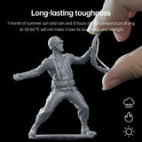 RESIONE 3D Printer Resin, TH72 Flexible Tough Resin with Long-Lasting Toughness and High Elongation, 3D Printing Impact Resistant for Figurines (Medium Grey 1KG) RI RESIONE
