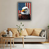 hill froeistung Eagle Diamond Art Painting Kits for Adults,Flag Diamond Art for Beginners, 5D DIY Full Drill Round Gem Art Craft Home Wall Decor Gift 12x16 inch,Bird hill froeistung