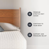 Signature Design by Ashley Full Size Chime 10 Inch Medium Firm Memory Foam Mattresswith Green Tea & Charcoal Gel for Pressure Relief, Fiberglass Free, Mattress In A Box Signature Design by Ashley