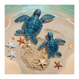 hill froeistung 5D Turtles Diamond Art Painting Kits for Adults,Starfish Diamond Art for Beginners, DIY Full Drill Beaches Diamond Art Painting(12X12 inch) hill froeistung