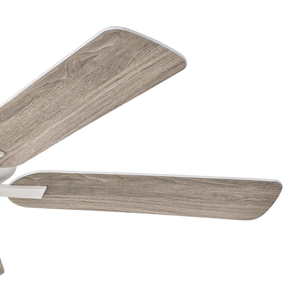 Hinkley Metro 52" Indoor Dual Mount Ceiling Fan - Traditional Style, Reversible Wooden Fan Blades - Chalk White - Remote Sold Separately Hinkley