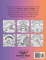 Rainbows, Hearts, and Stars Coloring Book (Coloring Book Collection) Majosta