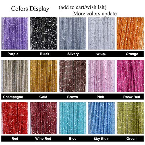 Home Decor Sequin Curtain for Doorway,Door String Curtains, 39x79 inch Hanging,Closet Bedroom Blind Living Room Divider,Window Wall Panel Fringe Backdrops Sheer no Beads Beaded Decorative Crystal LBttnny