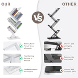 Ymesiyou 5 Tier Tree Bookshelf, Floor Standing Bookshelf for Narrow Space,Storage Organizer Bookshelves for Books/CDs/Magazine, Bookcase with Shelves for Home Office, Living Room- White Ymesiyou