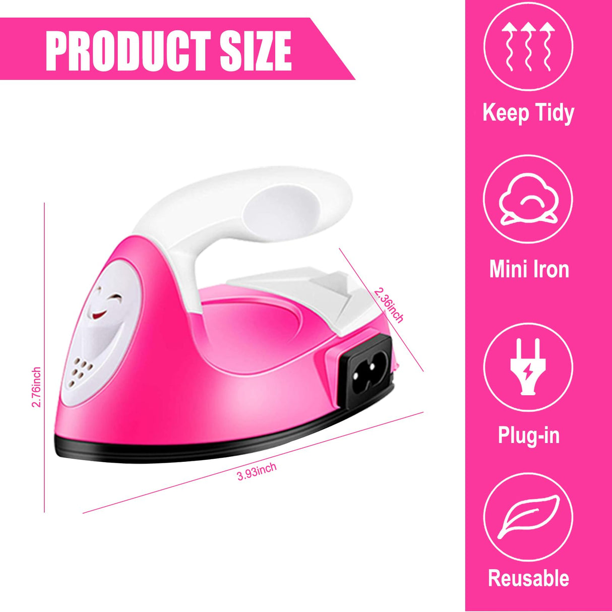Mini Craft Iron Mini Iron Press,Mini Heat Press Machine for T Shirts Shoes and Hats Small Heat Transfer Vinyl Projects,Portable Travel Irons Mini Heat Press Crafting Craft Clothes Sagsro