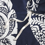 Madison Park Vienna Cotton Poly Blend Duvet Set - Classic Traditional Design, Cozy All Season Comforter Cover, Matching Shams, Decorative Pillows Vienna, King/Cal King(104"x92"), Indigo 6 Piece Madison Park