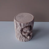 Japleed Bear Honey Silicone Molds for Candles Soap Resin Plaster, 3D Animal Fondant Chocolate Cake Decorating Mold, Cute Bear Pillar Candle Molds for Candle Making, DIY Art Craft Home Decor japleed